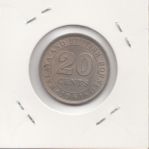 20 Центов 1961 - Малайя и Британское Борнео 20 Центов 1961 - Малайя и Британское Борнео