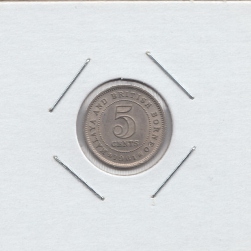 5 Центов 1961 - Малайя и Британское Борнео 5 Центов 1961 - Малайя и Британское Борнео