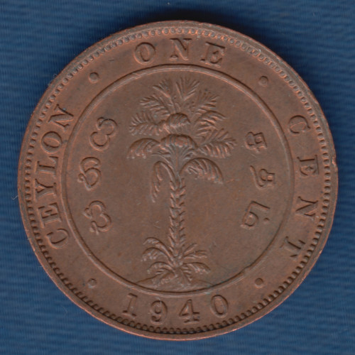 1 Цент 1940 - Цейлон 1 Цент 1940 - Цейлон