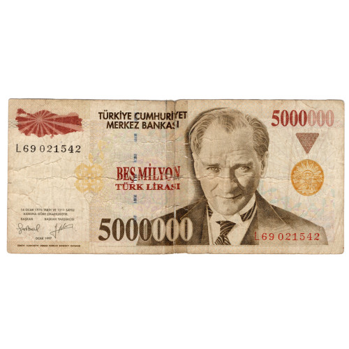 5,000,000 Лир 1997 - Турция 5,000,000 Лир 1997 - Турция