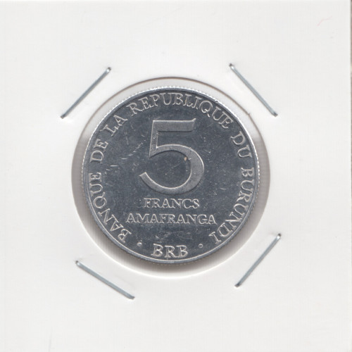 5 Франков 1980 - Бурунди 5 Франков 1980 - Бурунди