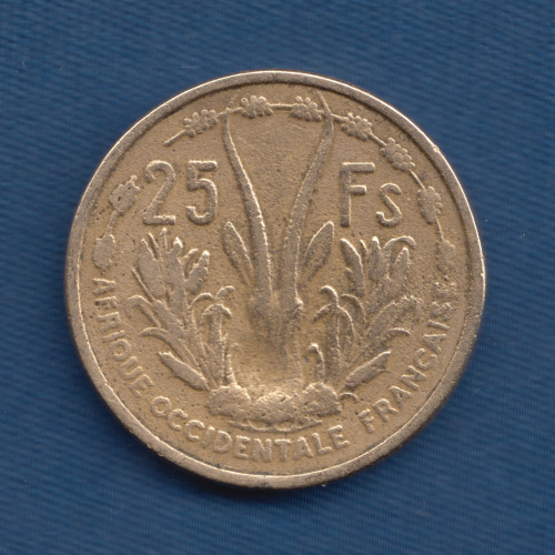 25 Франков 1956 - Французская Западная Африка 25 Франков 1956 - Французская Западная Африка
