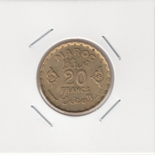 פרנק 20 - 1952 - מרוקו פרנק 20 - 1952 - מרוקו