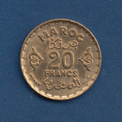 20 Франк - 1952 - Марокко 20 Франк - 1952 - Марокко