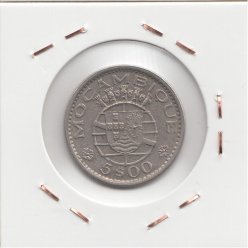 5 Эскудо 1973 - Мозамбик