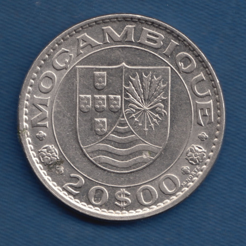 20 Эскудо 1971 - Мозамбик 20 Эскудо 1971 - Мозамбик