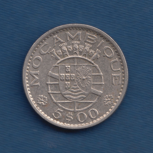 5 Эскудо 1973 - Мозамбик 5 Эскудо 1973 - Мозамбик