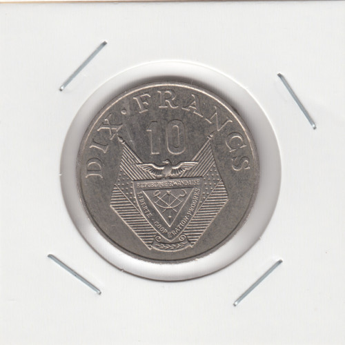 10 Франков - 1985 - Руанда 10 Франков - 1985 - Руанда