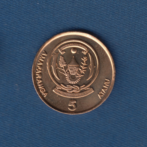 5 Франков - 2009 - Руанда 5 Франков - 2009 - Руанда