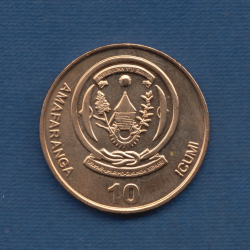 10 Франков - 2009 - Руанда 10 Франков - 2009 - Руанда