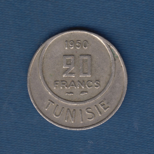 20 Франков - 1950 - Тунис 20 Франков - 1950 - Тунис