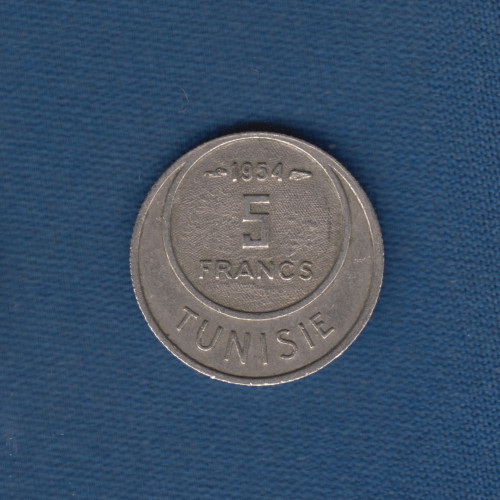 5 Франков - 1954 - Тунис 5 Франков - 1954 - Тунис