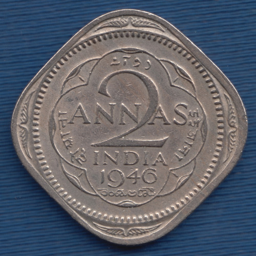 2 Annas -1946 - British India 2 Annas -1946 - British India