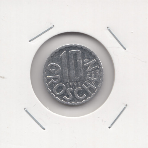 10 Грошей 1991 - Австрия 10 Грошей 1991 - Австрия