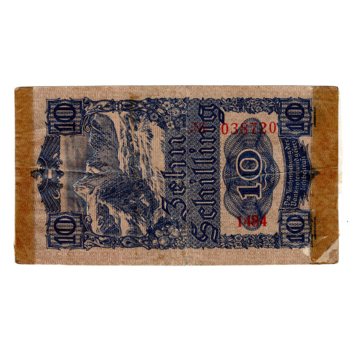 10 Schilling 1945 - Austria - First issue 10 Schilling 1945 - Austria - First issue