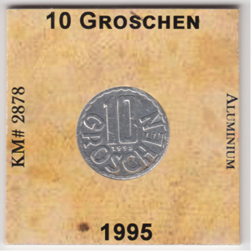 10 Грошей 1995 - Австрия 10 Грошей 1995 - Австрия