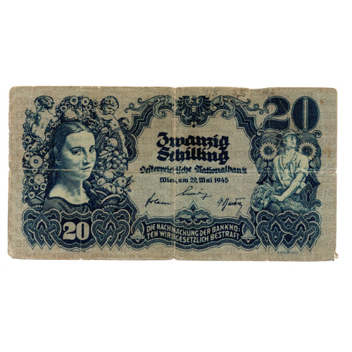 20 Schilling 1945 - Austria 20 Schilling 1945 - Austria
