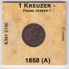 1 Крейцер 1858a - Австрия