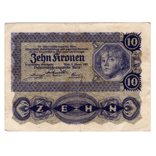10 Крон 1922 - Австрия 10 Крон 1922 - Австрия
