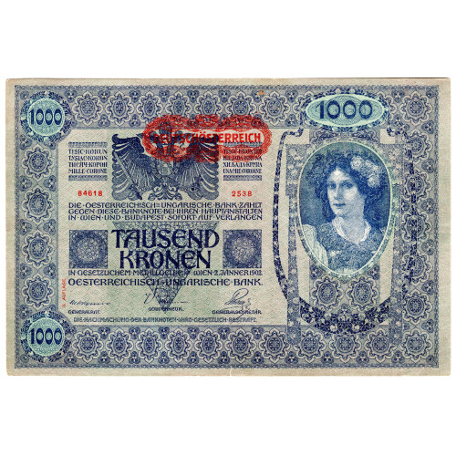 1000 Крон 1919 - Австрия 1000 Крон 1919 - Австрия