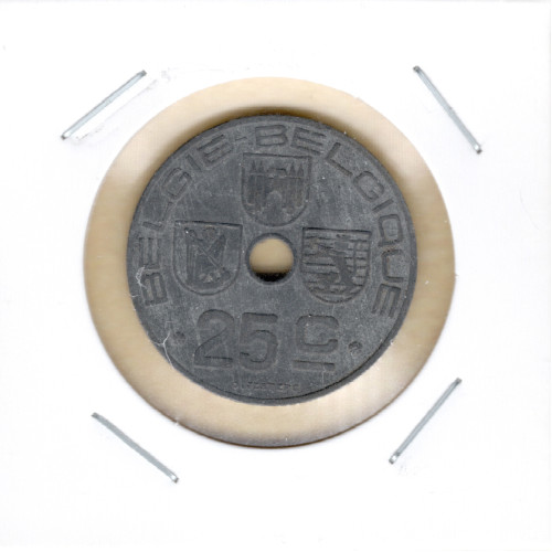 25 Сантимов 1943 - Бельгия 25 Сантимов 1943 - Бельгия