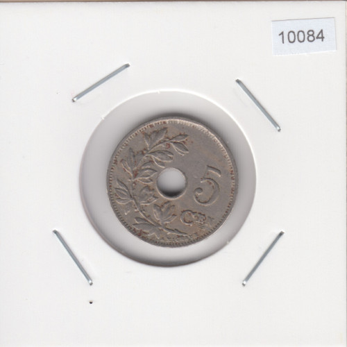 5 Сантимов 1925 - Бельгия - Dutch text