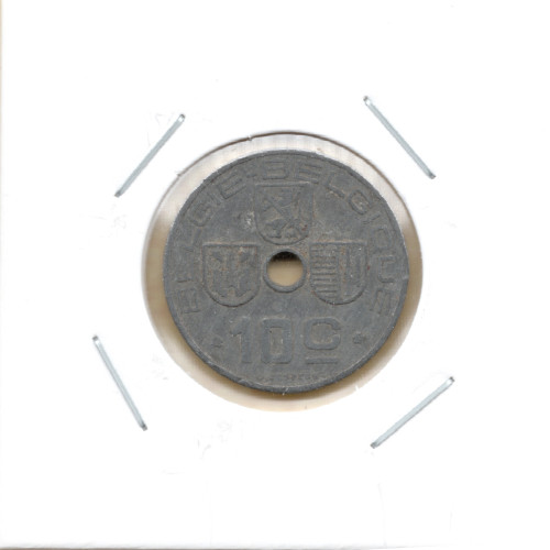 10 Centimes 1943 - Belgium - BELGIE-BELGIQUE 10 Centimes 1943 - Belgium - BELGIE-BELGIQUE