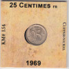 25 Сантимов 1969 - Бельгия - French text