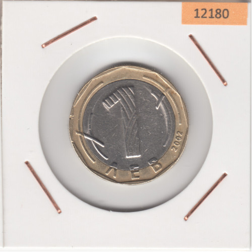 1 Лева 2002 - Болгария