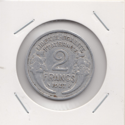 2 Франкa 1947 - Франция 2 Франкa 1947 - Франция