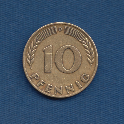 10 פפניג D- 1950 - גרמניה