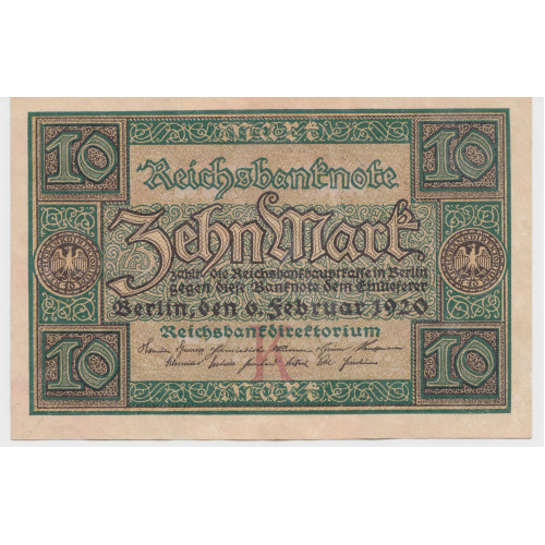 10 Mark 1920 - Reichsbanknote 10 Mark 1920 - Reichsbanknote
