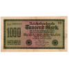 1000 Mark Reichsbanknote 1922 - 76e - Lattice Watermark Pattern
