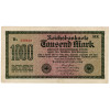 1000 Mark Reichsbanknote 1922 - P# 76g - Watermark Wavy Lines Pattern