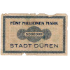 5 Millionen Mark 1923 - Germany - City of Düren (Prussian province of Rhine)