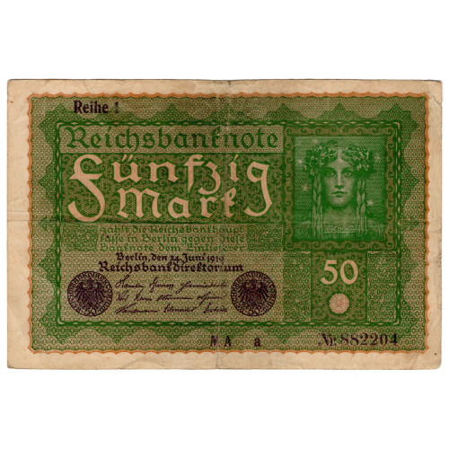 50 Reichsmark 1919 - Reichsbanknote 50 Reichsmark 1919 - Reichsbanknote