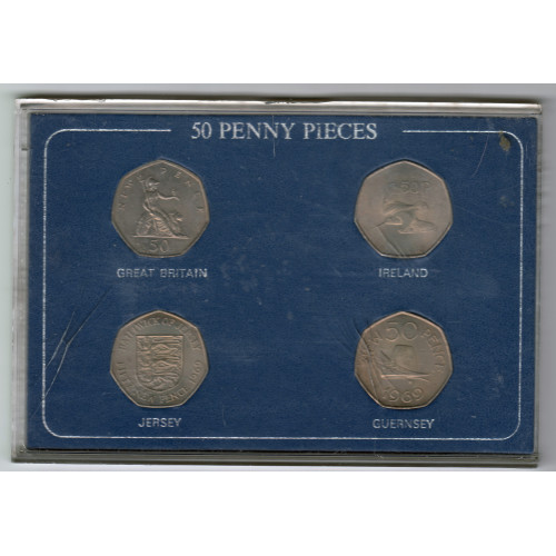 1969-1970 Fifty Pence Set #2 1969-1970 Fifty Pence Set #2