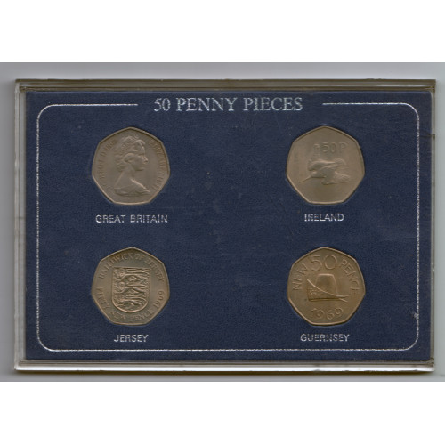 1969-1970 Fifty Pence Set #1 1969-1970 Fifty Pence Set #1
