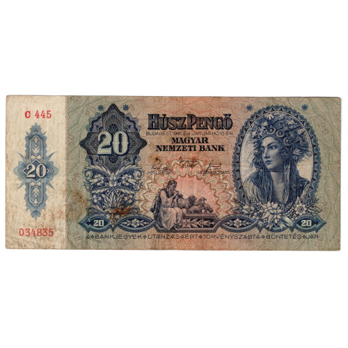 20 Пенго 1938 - Венгрия