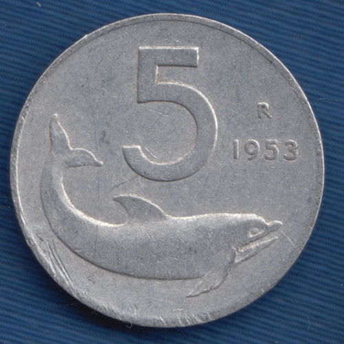5 Лир 1953 - Италия