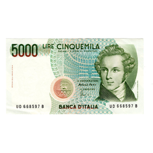 5000 лир 1985 - Италия - Беллини 5000 лир 1985 - Италия - Беллини