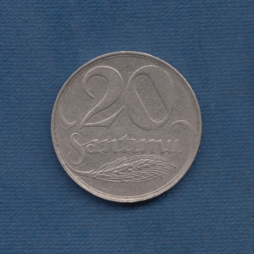 20 Сантиму 1922 - Латвия