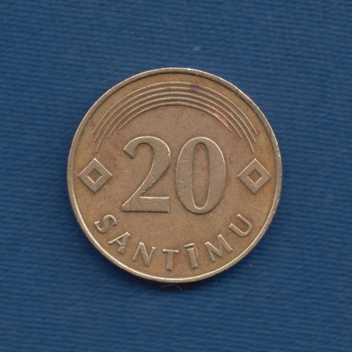 20 Сантиму 1992 - Латвия
