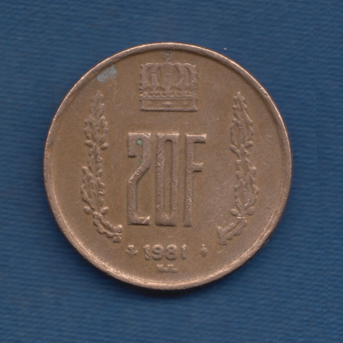 20 Франков 1981 - Люксембург