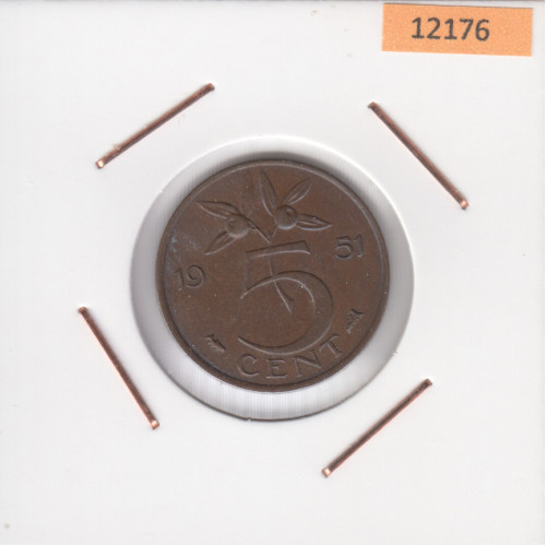 5 Центов 1951 - Нидерланды