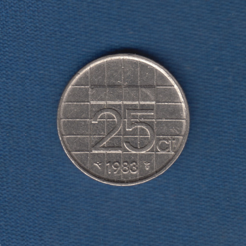 25 Центов 1983 - Нидерланды 25 Центов 1983 - Нидерланды