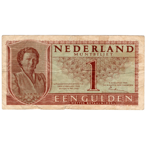 1 Гульден 1949 - Нидерланды (Юлиана) 1 Гульден 1949 - Нидерланды (Юлиана)
