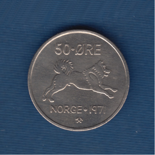 50 Эре 1971- Норвегия 50 Эре 1971- Норвегия