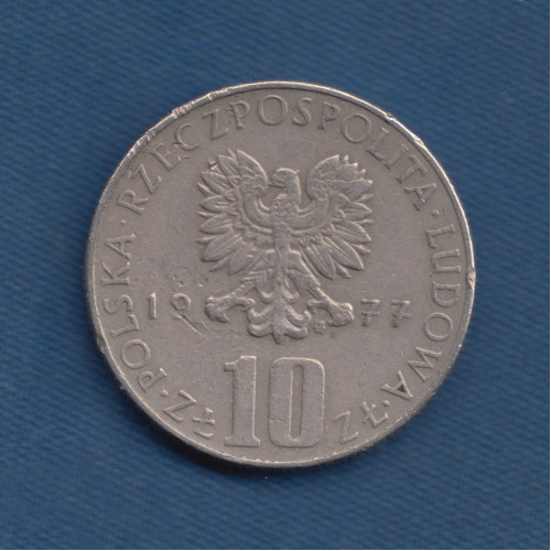 10 Злотых 1977 - Польша - Bolesław Prus 10 Злотых 1977 - Польша - Bolesław Prus