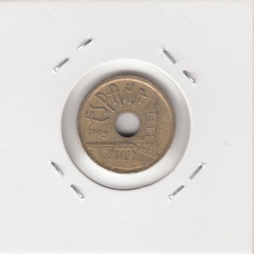 5 Песет 1995 - Испания - Castile and Leon 5 Песет 1995 - Испания - Castile and Leon